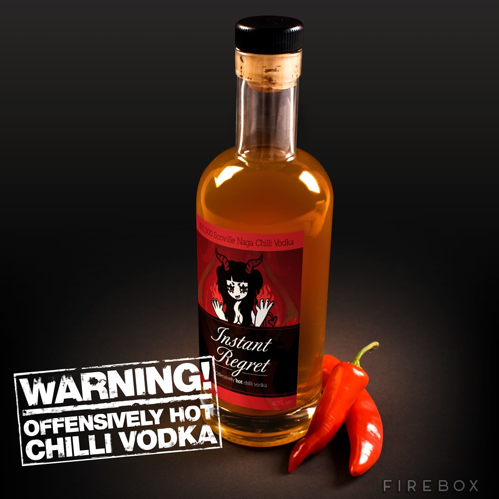 Source: http://www.firebox.com/product/5567/Instant-Regret-Naga-Chilli-Vodka