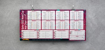 2023 Rugby World Cup Custom Wall Chart from £190