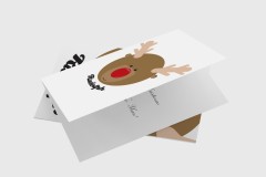 Rudolph Head - XMAS Card Template
