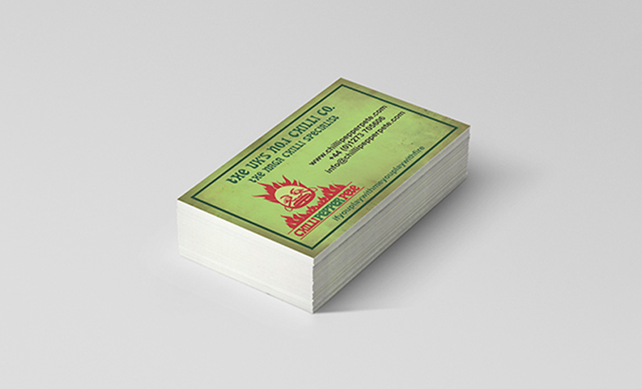 Customised bulk business cards, double sided business card design