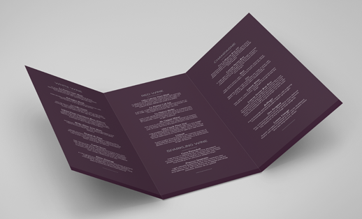 menu printing face media group menu folds