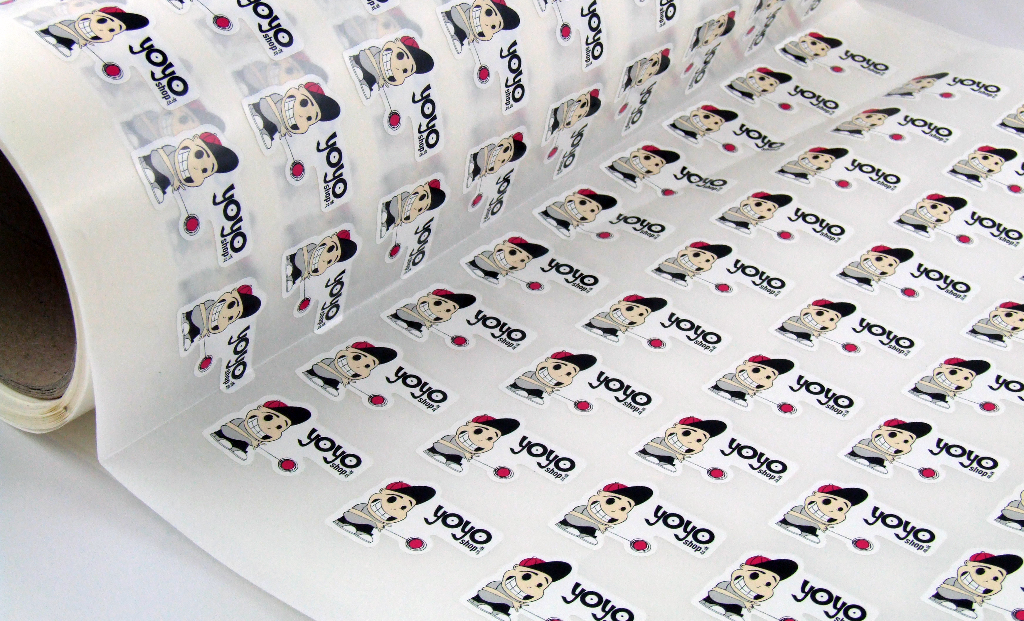 Custom Die Cut Stickers on a Roll | Face Media Group