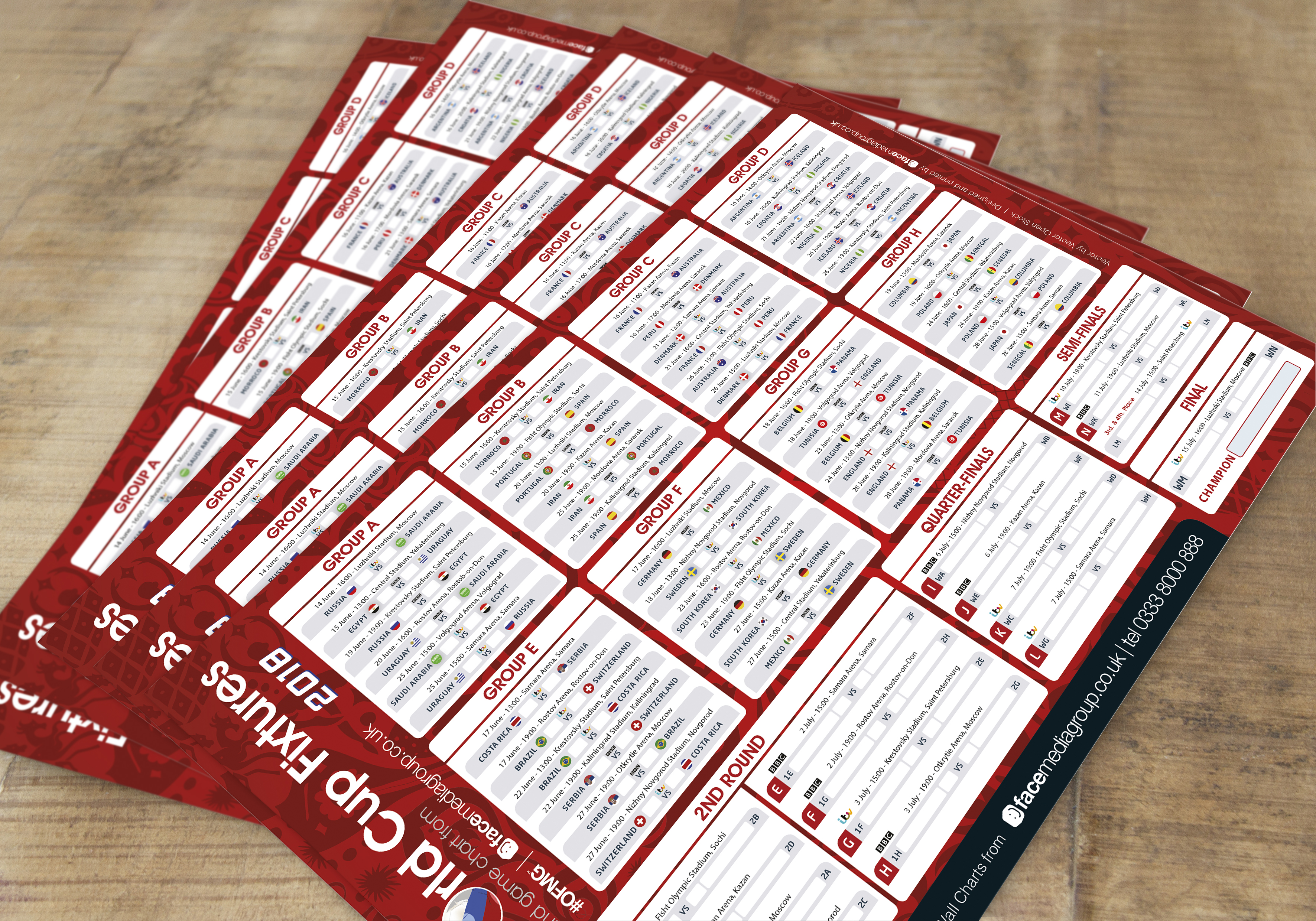 Download a FREE World Cup 2018 Wall Chart and Sweep Stake Sheet  Face