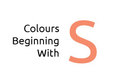 Colours Beginning with the Letter S | Face Media Group