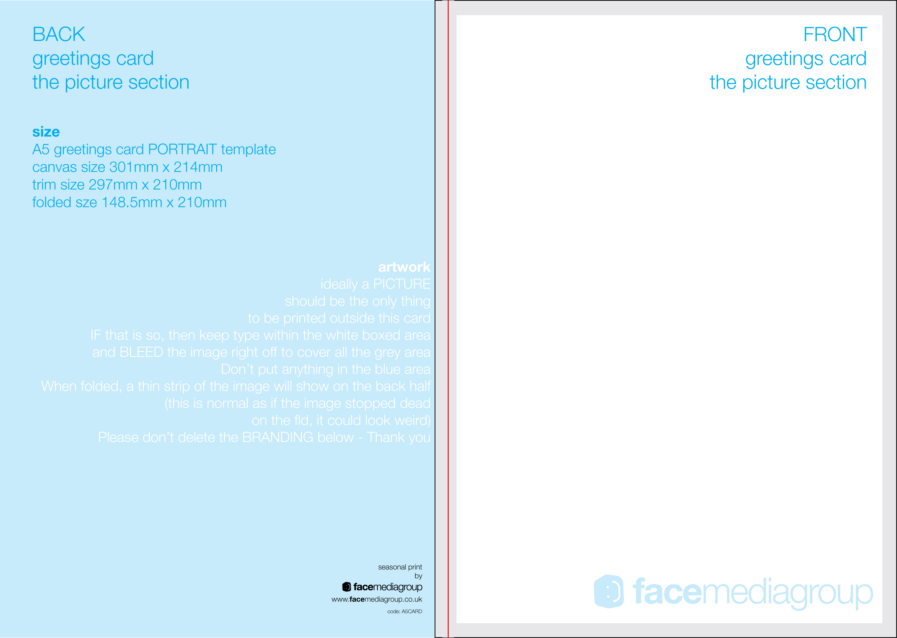 FREE Blank Greetings Card Artwork Templates for Download  Face Media Group