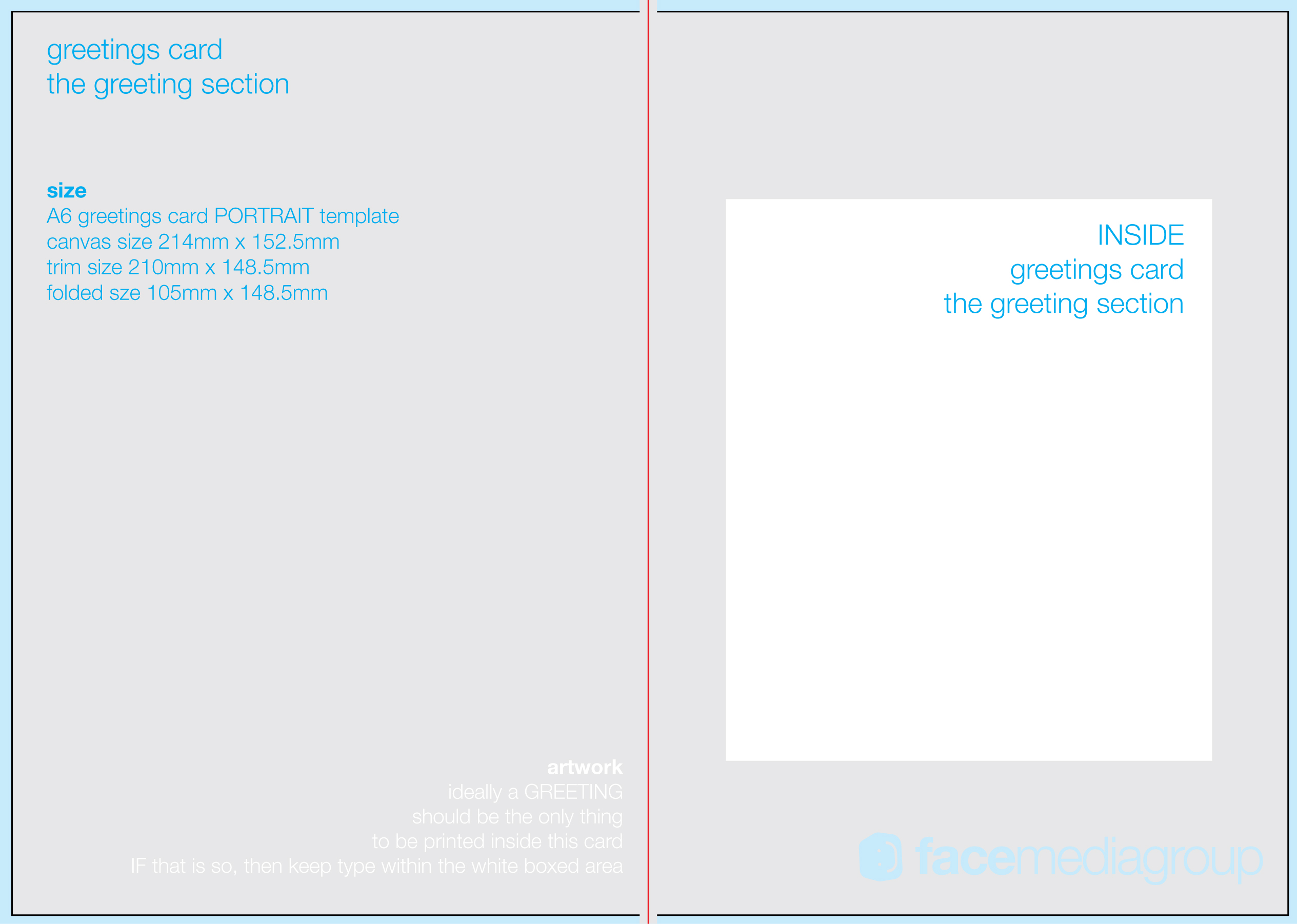 FREE Blank Greetings Card Artwork Templates for Download  Face Media Group