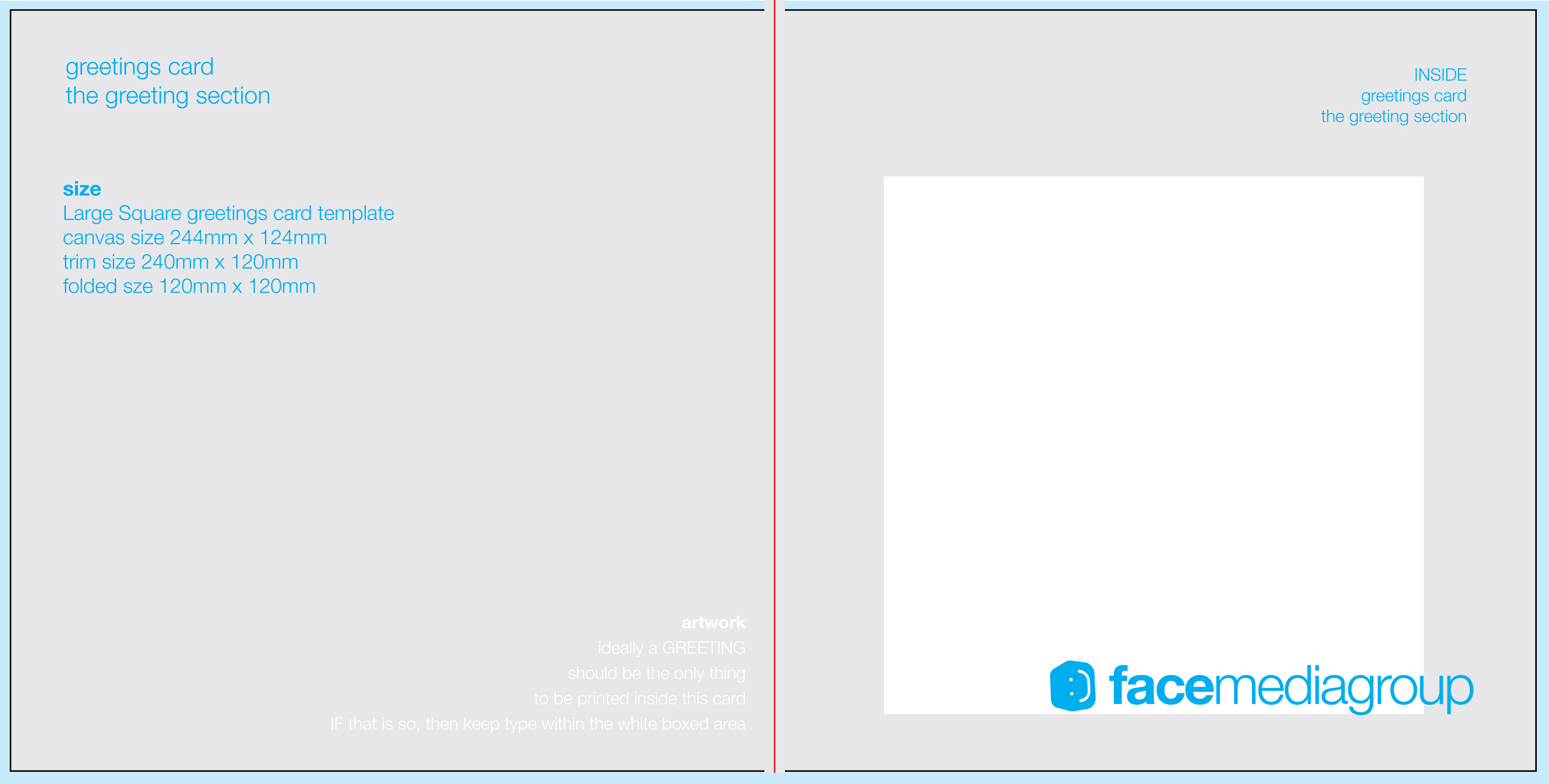 FREE Blank Greetings Card Artwork Templates for Download  Face With Foldable Card Template Word