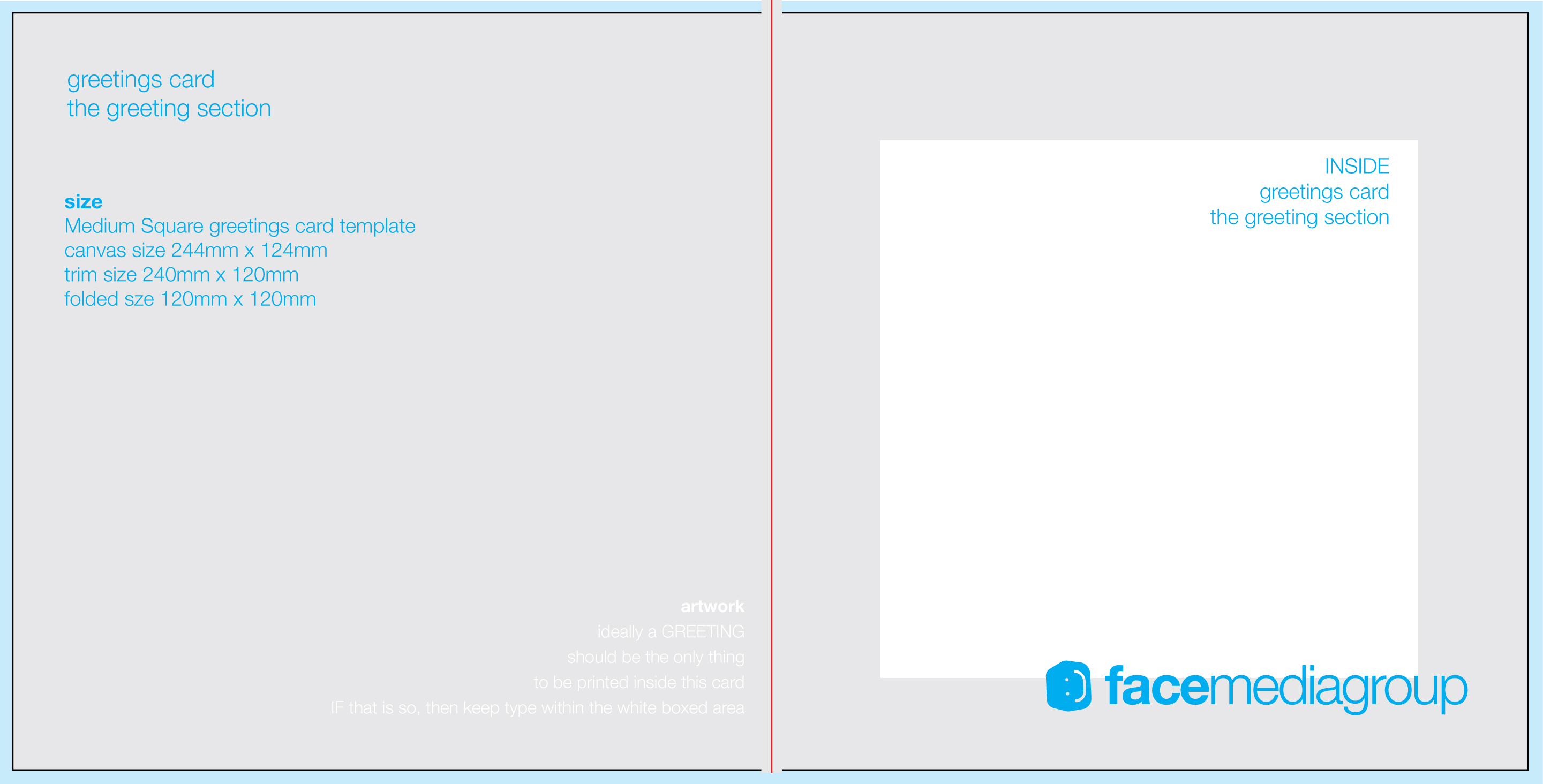 FREE Blank Greetings Card Artwork Templates for Download  Face Media Group