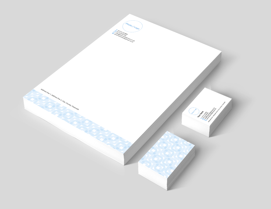 FREE Business Stationery Template Downloads | Corporate Blue | Face ...